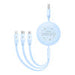 Charging Cable 3w1 Baseus USB to USB-C USB-M Lightning 3,5A 1,1m (blue) - Combo Cables<<<USB cables<<<GSM