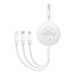 Charging Cable 3w1 Baseus USB to USB-C USB-M Lightning 3,5A 1,1m (White) - Combo Cables<<<USB cables<<<GSM