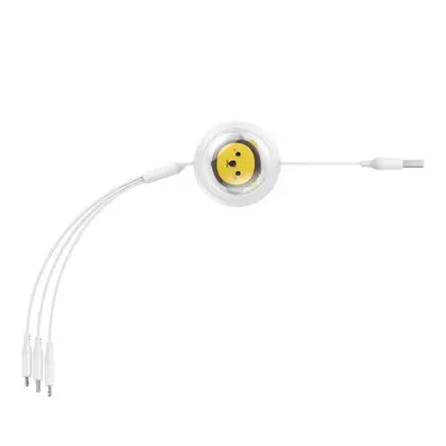 Charging Cable 3w1 Baseus USB to USB-C USB-M Lightning 3,5A 1,1m (White) - Combo Cables<<<USB cables<<<GSM