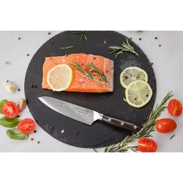 Chef Kohersen Elegance Ebony Wood Chef’s knife Damascus steel 21.6 cm - Cutlery and cooking utensilsAGD-SZT<<<Home