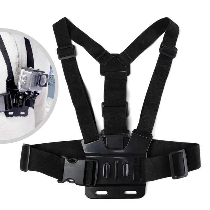 Chest Mount - Chest Harness for GoPro SJCAM Sports Cameras - Black - Sport products<<<HurtelXML