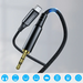 Choetech AUX006 USB-C / mini jack 3.5mm cable 1 m - black - Audio cables<<<HurtelXML