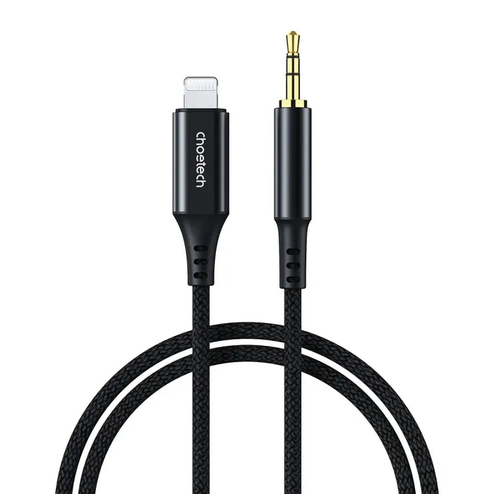 Choetech AUX007 Lighting / mini jack 3.5mm cable 1 m - black - Audio cables<<<HurtelXML