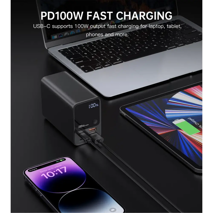 Choetech B635BK USB-A / USB-C Powerbank 22.5W 27000mAh - black - Powerbanks<<<HurtelXML