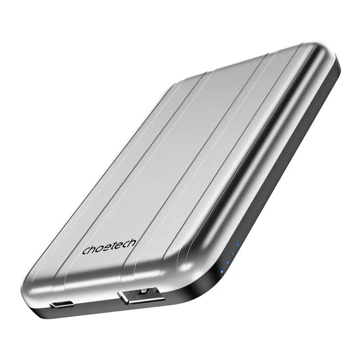Choetech B655 mini wireless magnetic powerbank 5000mAh - silver - Powerbanks<<<HurtelXML
