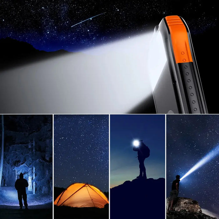 Choetech B658 Solar power bank 2x USB 10000mAh Qi 5W (black-orange)