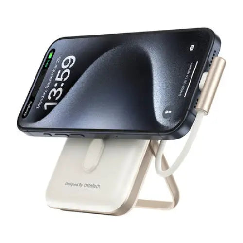 Choetech B735 magnetic powerbank 10000mAh 20W PD + USB-C cable (white) - Powerbanks<<<GSM Accessories<<<InnproXML