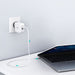 Choetech fast GaN wall charger USB Type C PD USB-A QC3.0 65W 3,25A white (PD8002) - Cell phone USB charger<<<HurtelXML