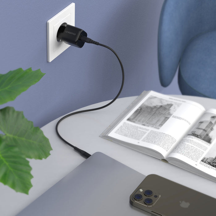 Choetech GaN USB charger Type C PD 30W black (PD5007) - Cell phone USB charger<<<HurtelXML
