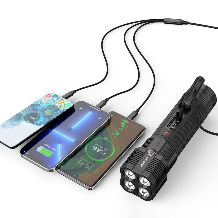Choetech Jump Starter with Powerbank 8000mAh - LED Flashlight (TC0016) - Black - Cell phone USB charger<<<HurtelXML