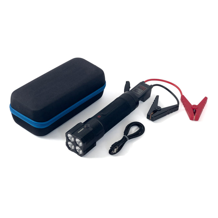 Choetech Jump Starter with Powerbank 8000mAh - LED Flashlight (TC0016) - Black - Cell phone USB charger<<<HurtelXML