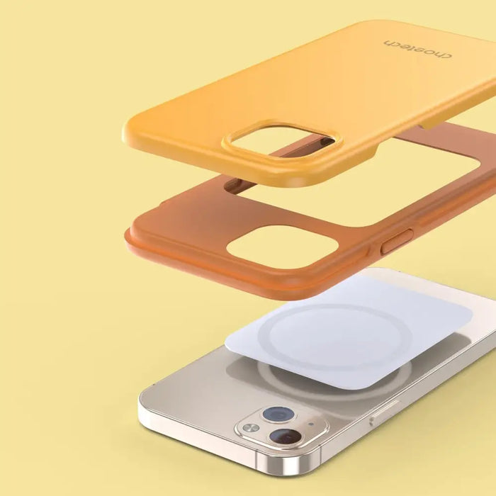 Choetech MFM Anti-drop case Made For MagSafe for iPhone 13 orange (PC0112-MFM-YE) - Cell phone cases