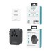 Choetech PD6041 USB-C USB-A PD 30W Travel Charger with 4 Plugs USA EU UK AU - Black - Cell phone USB charger<<<HurtelXML