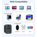 Choetech PD6041 USB-C USB-A PD 30W Travel Charger with 4 Plugs USA EU UK AU - Black - Cell phone USB charger<<<HurtelXML
