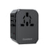 Choetech PD6041 USB-C USB-A PD 30W Travel Charger with 4 Plugs USA EU UK AU - Black - Cell phone USB charger<<<HurtelXML