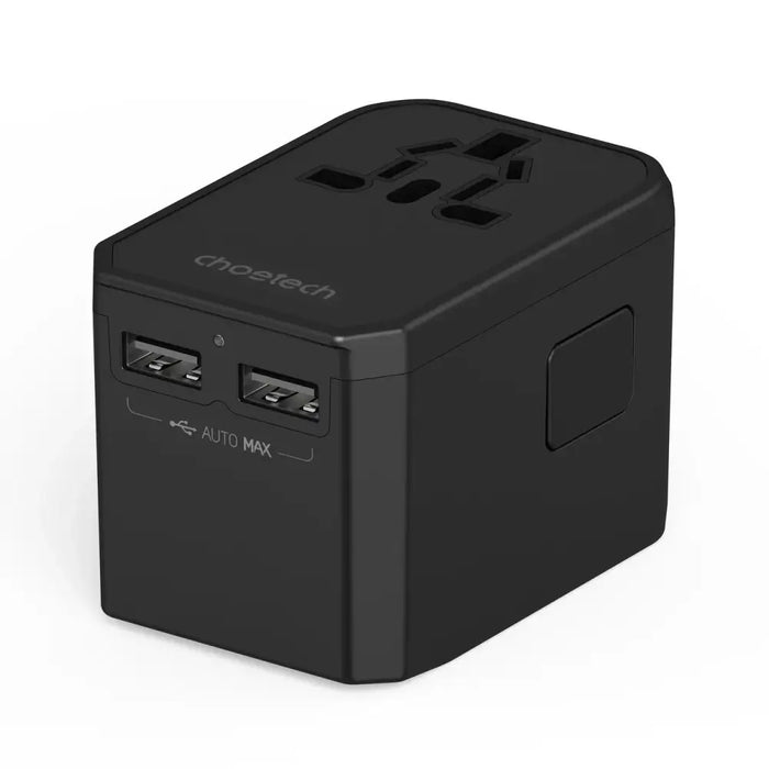 Choetech PD6045 USB-C USB-A 45W GaN Travel Charger with US EU UK AU Plugs - Black - Cell phone USB charger<<<HurtelXML
