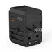 Choetech PD6045 USB-C USB-A 45W GaN Travel Charger with US EU UK AU Plugs - Black - Cell phone USB charger<<<HurtelXML