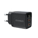 Choetech PD6051 USB-C USB-C PD 35W GaN wall charger with display - black - Cell phone USB charger<<<HurtelXML