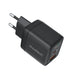 Choetech PD6052 USB-C USB-A PD 35W GaN wall charger with display - black - Cell phone USB charger<<<HurtelXML