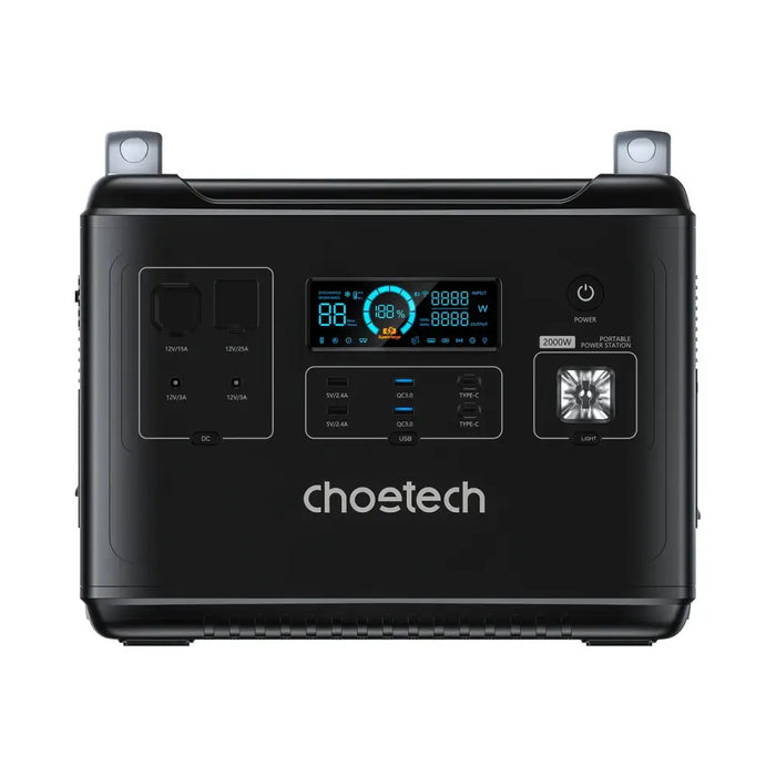 Choetech portable power station LiFePO4 1997Wh 2000W power bank black (BS006 Super Mini) - Powerbanks<<<HurtelXML