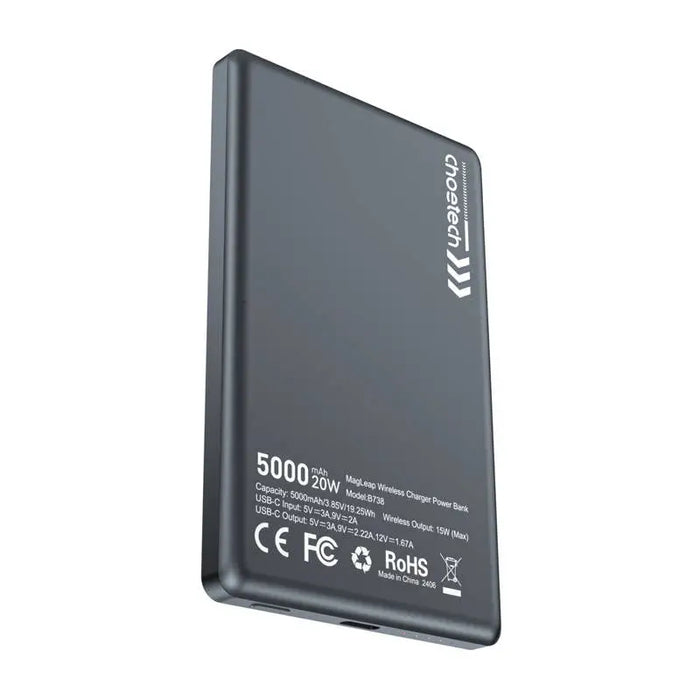 Choetech powerbank B738 5000mAh 20W PD thin (black) - Powerbanks<<<GSM Accessories<<<InnproXML&&&Powerbanki<<<HurtelXML