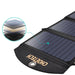 Choetech SC001 solar foldable charger 19W 2x USB-A - black - Cell phone USB charger<<<HurtelXML