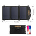 Choetech SC001 solar foldable charger 19W 2x USB-A - black - Cell phone USB charger<<<HurtelXML