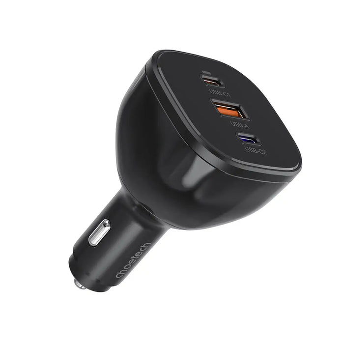 Choetech TC0024 car charger 160W 2x USB-C PD 3.1 1x USB-A - black - Cell phone USB charger<<<HurtelXML