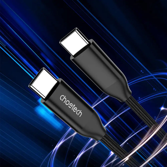 Choetech XCC-1036 USB-C - USB-C PD cable 240W 480Mb/s 2m - black - USB-C to USB-C<<<USB cables<<<GSM