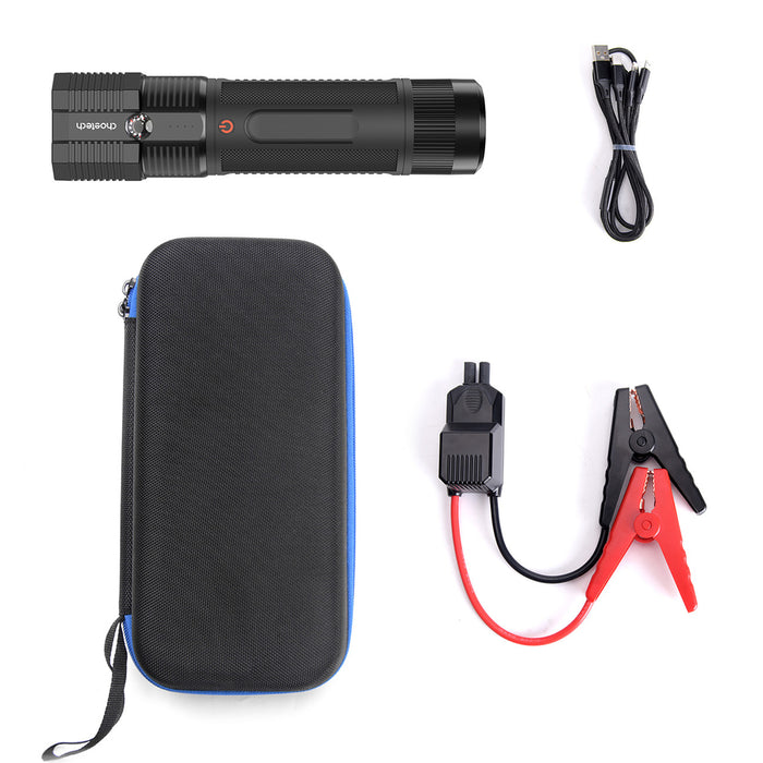 Choetech Jump Starter with Powerbank 8000mAh - LED Flashlight (TC0016) - Black
