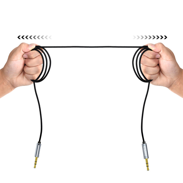 Choetech AUX002 cable mini jack 3.5mm (male) / mini jack 3.5mm (male) 1.2m - black