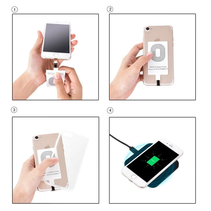 Choietech Adapter for Wireless Charging Qi Lightning Induction Insert white (WP-IP) - Cell phone USB charger<<<HurtelXML