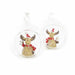 Christmas bauble DKD Home Decor Crystal Resin Reindeer (7 x 6 x 8 cm) (4 Units) - Декорация и Осветление<<<Дом