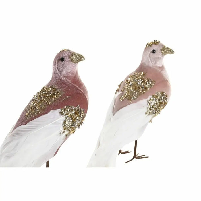 Christmas bauble DKD Home Decor Polyester Bird (20 x 9 x 46 cm) (2 Units) - Коледни украси<<<Декорация и
