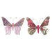 Christmas bauble DKD Home Decor Polyester Butterfly (22 x 3 x 18 cm) (2 Units) - Декорация и Осветление<<<Дом
