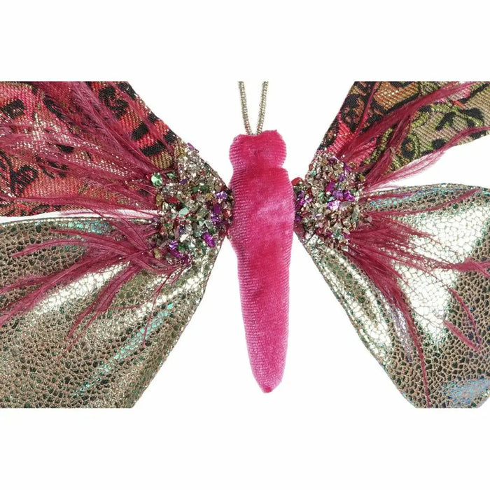 Christmas bauble DKD Home Decor Polyester Butterfly (22 x 3 x 18 cm) (2 Units) - Декорация и Осветление<<<Дом