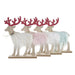 Christmas bauble DKD Home Decor Polyester MDF Reindeer (23 x 5 x 16 cm) (4 Units) - Декорация и Осветление<<<Дом