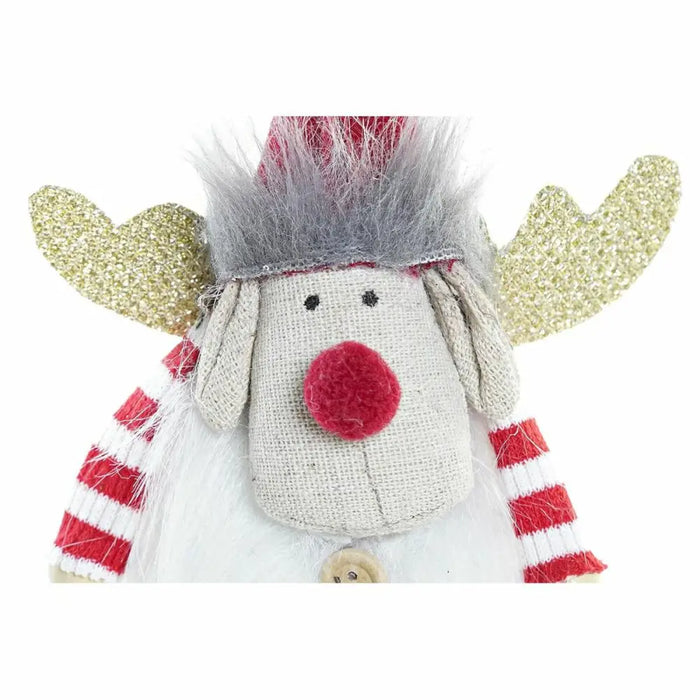 Christmas bauble DKD Home Decor Polyester Reindeer (8 x 5 x 23 cm) (2 Units) - Декорация и Осветление<<<Дом