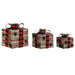 Christmas bauble DKD Home Decor Red Natural 25 x 25 x 25 cm (3 Pieces) - Коледни украси<<<Декорация и Осветление<<<Дом