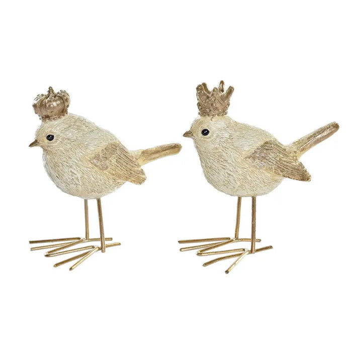 Christmas bauble DKD Home Decor Resin Bird (11 x 5 x 9,5 cm) (2 Units) - Декорация и Осветление<<<Дом