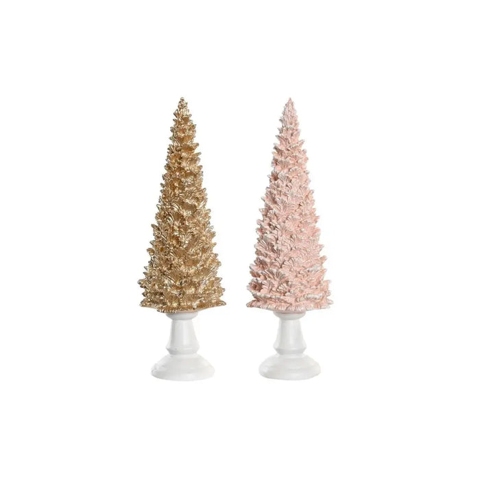 Christmas bauble DKD Home Decor Tree Resin (10,5 x 10,5 x 32 cm) (2 Units) - Декорация и Осветление<<<Дом