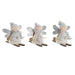 Christmas bauble DKD Home Decor White Grey Fairy 12 x 8 x 10 cm (3 Units) - Декорация и Осветление<<<Дом