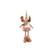 Christmas bauble DKD Home Decor White Pink Golden Reindeer 15 x 17 x 50 cm (2 Units) - Декорация и Осветление<<<Дом