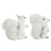 Christmas bauble DKD Home Decor White Squirrel 22 x 11 x 22 cm (2 Units) - Декорация и Осветление<<<Дом