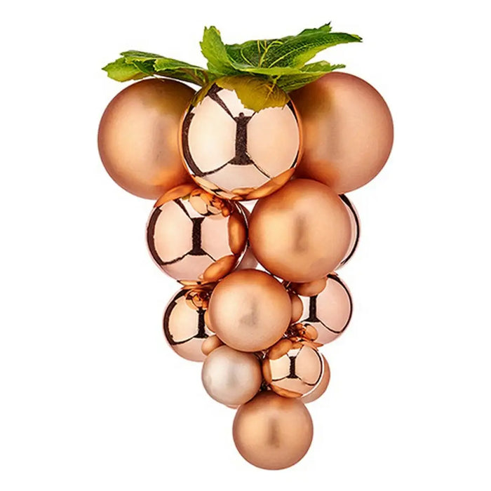 Christmas Bauble Grapes Small Copper Plastic 18 x 24 x 18 cm - Декорация и Осветление<<<Дом Градина<<<BigBuy&&&Коледни
