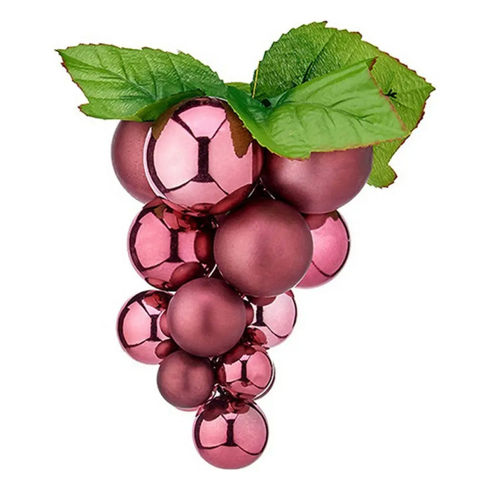 Christmas Bauble Grapes Small Pink Plastic 14 x 14 x 25 cm - Декорация и Осветление<<<Дом Градина<<<BigBuy&&&Коледни