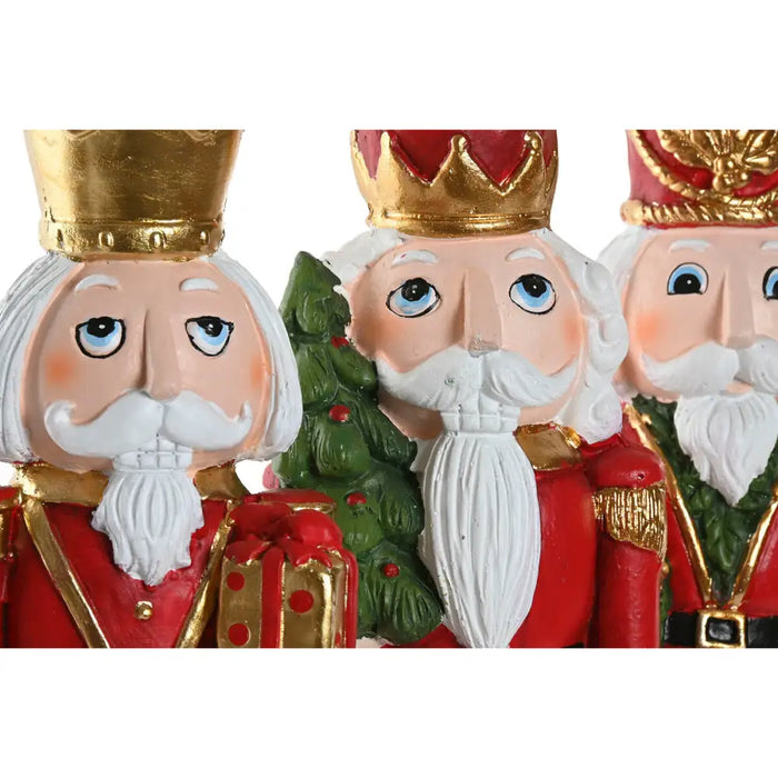 Christmas bauble Home ESPRIT Multicolour Nutcracker 14 x 13 x 48 cm (3 Units) - Декорация и Осветление<<<Дом