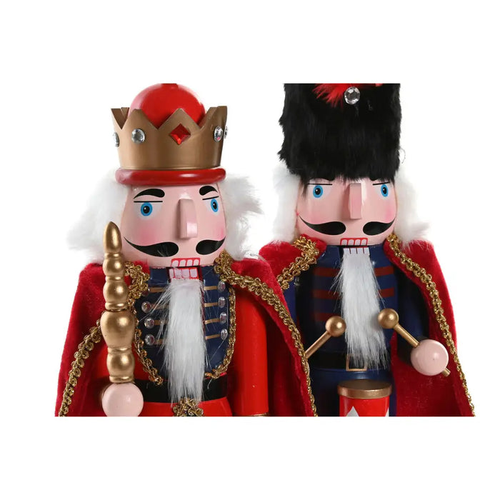 Christmas bauble Home ESPRIT Multicolour Nutcracker 20 x 20 x 38 cm (2 Units) - Коледни украси<<<Декорация и