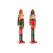 Christmas bauble Home ESPRIT Multicolour Nutcracker Elf 11 x 10 x 54 cm (2 Units) - Декорация и Осветление<<<Дом