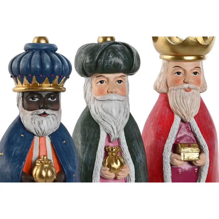 Christmas bauble Home ESPRIT Multicolour Three Kings 9,5 x 7,5 x 20 cm (3 Pieces) - Коледни украси<<<Декорация и